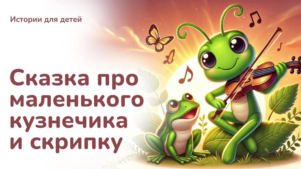Сказка про маленького кузнечика и скрипку