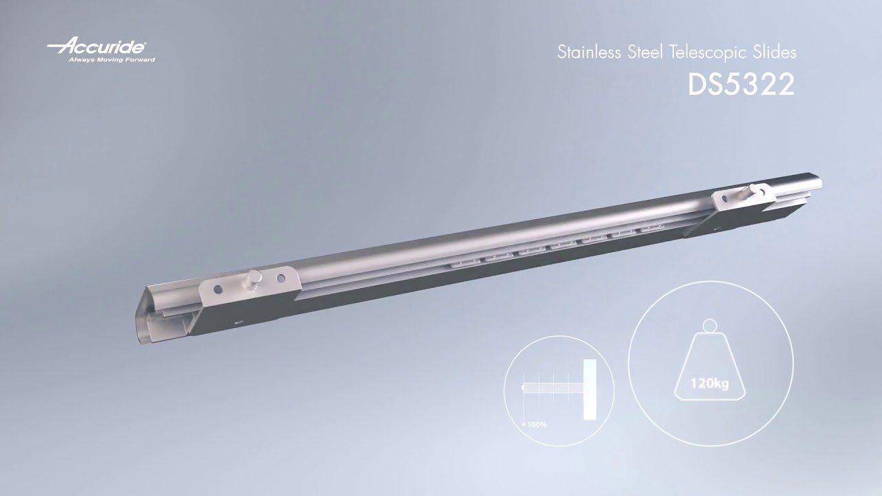 2018 Stainless steel telescopic slides from Accuride