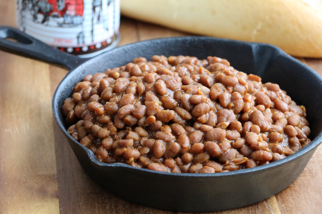 Fèves au lard végé