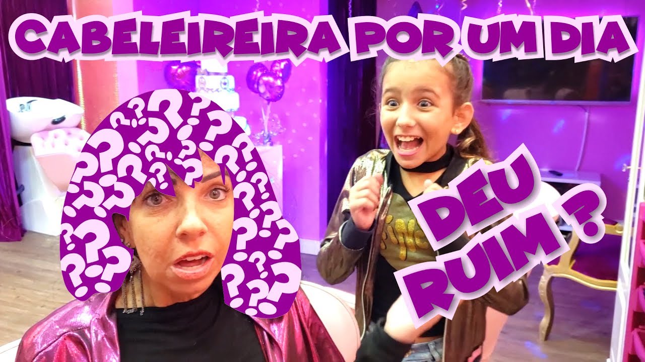 VIREI CABELEIREIRA POR UM DIA - DEU RUIM?
