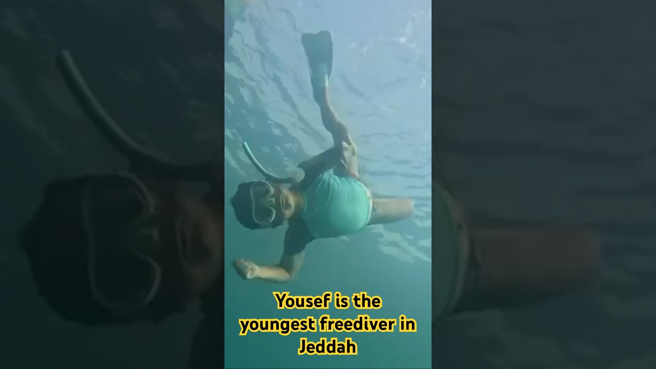 Yousef Felemban, the youngest free diver in jeddah #freediver #freedivers #jeddahvloggers
