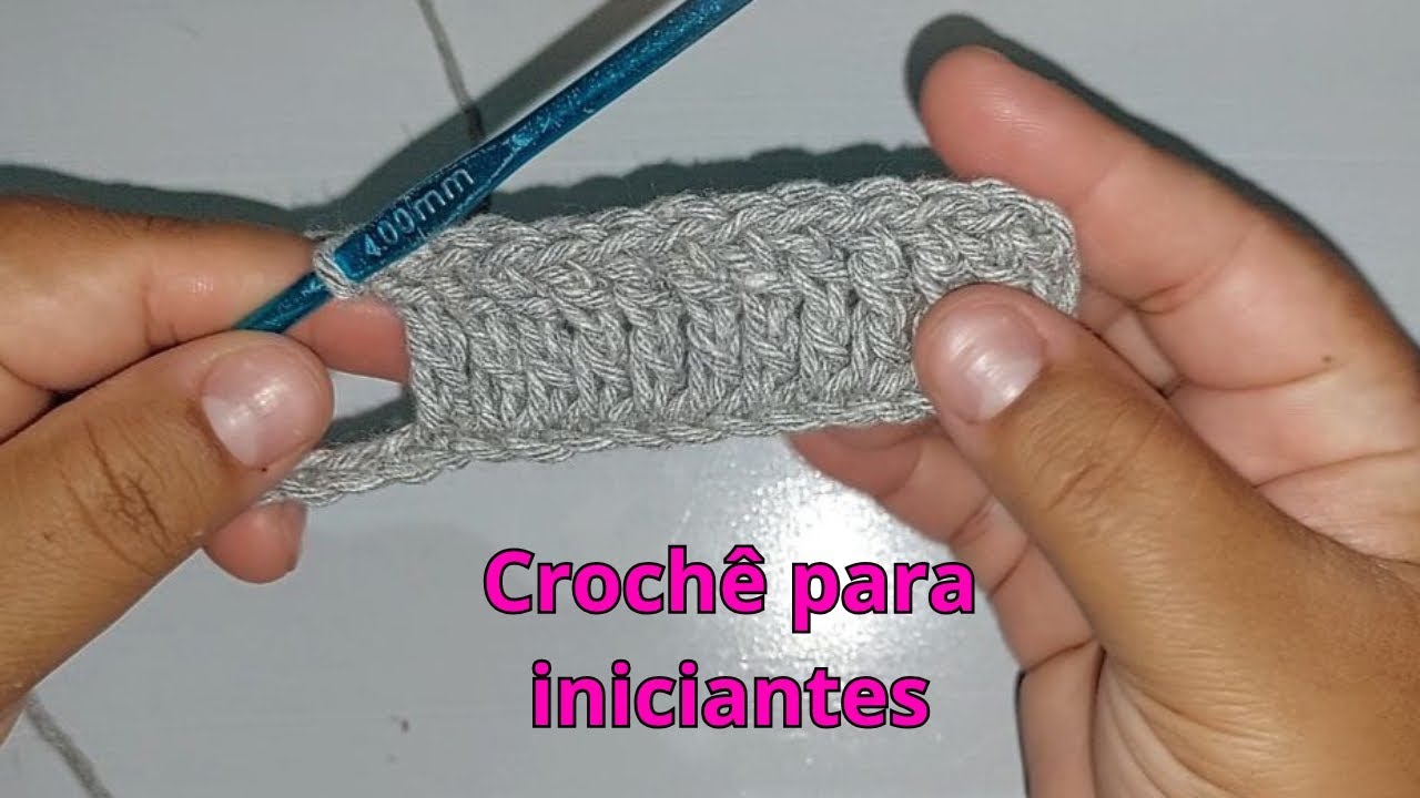 Aprenda o Ponto Alto Duplo no Crochê — Super Fácil! #crocheparainiciantes #crochedozero 