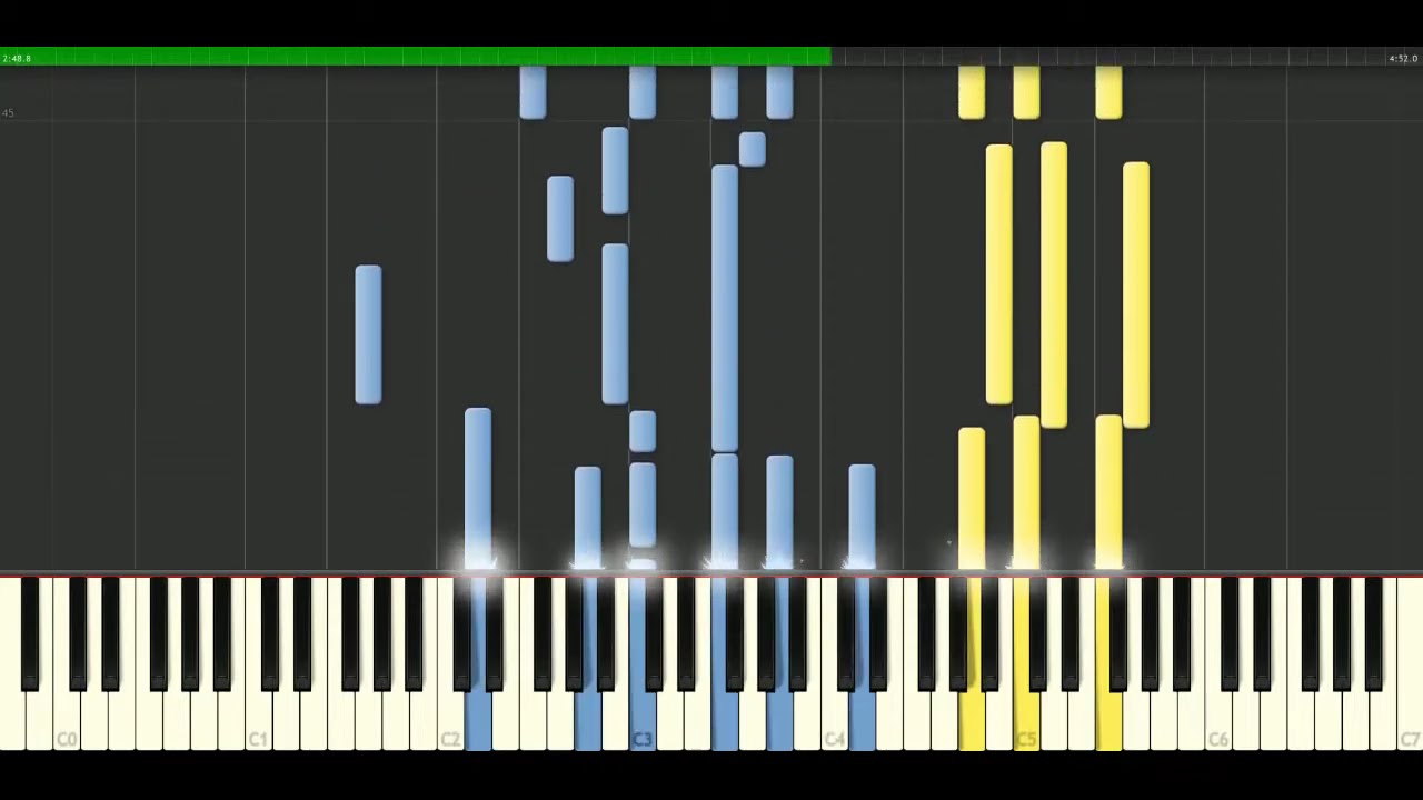 Eros Ramazzotti - Se bastasse una canzone [Piano Tutorial] Synthesia | passkeypiano