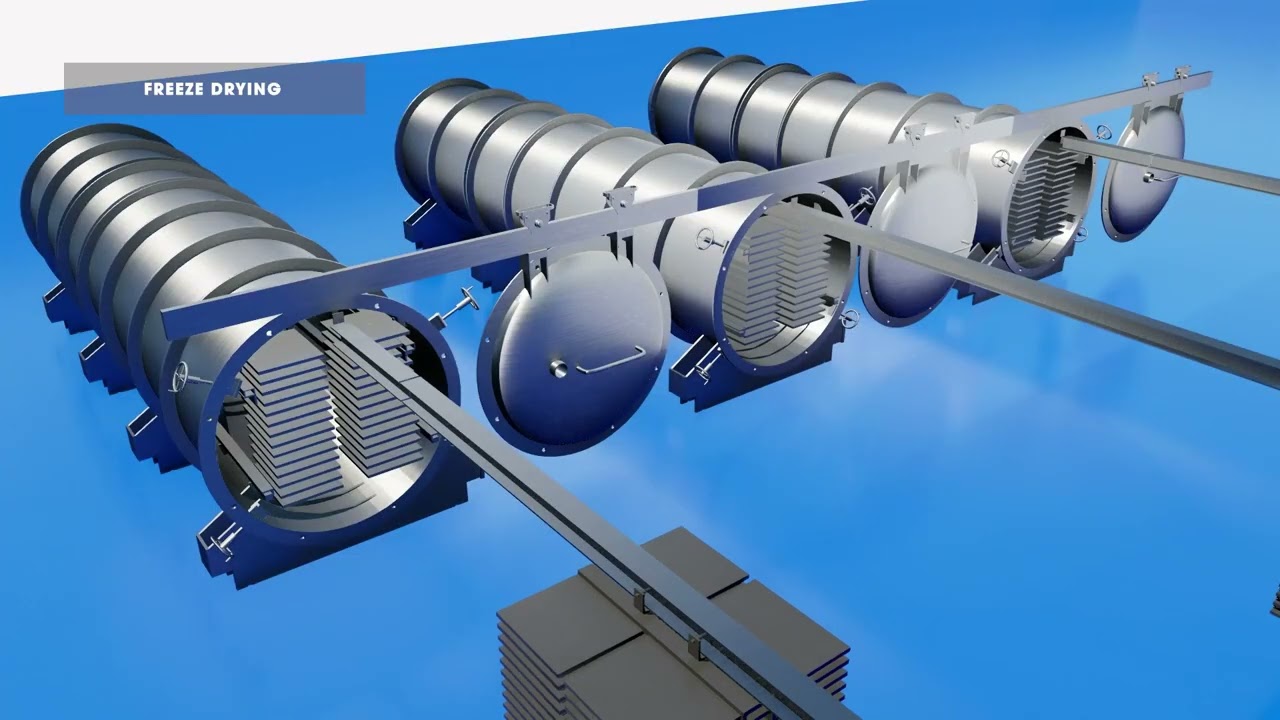 Working Process of Freeze Dryer - Animation Video (SED PHARMA)