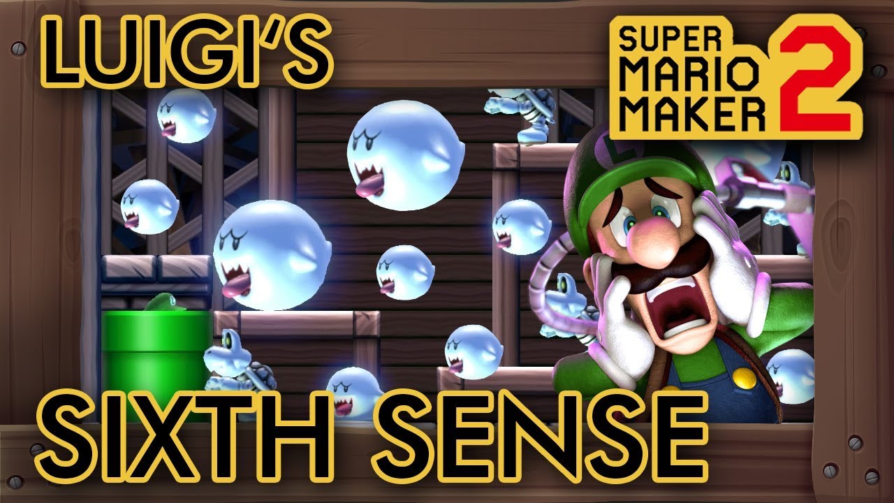 Super Mario Maker 2 - Creative Luigi's Spooky Sixth Sense Level