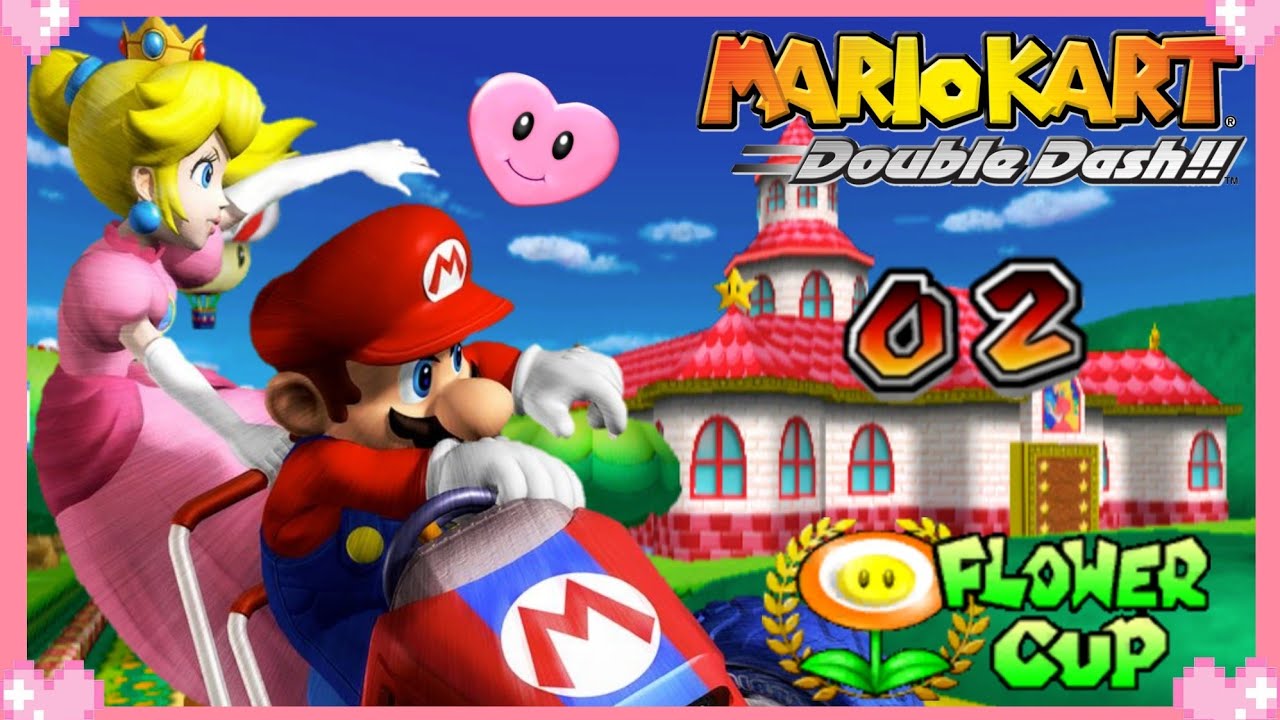 💗 Mario Kart Double Dash!! (Flower Cup) - Peach Gameplay 💗