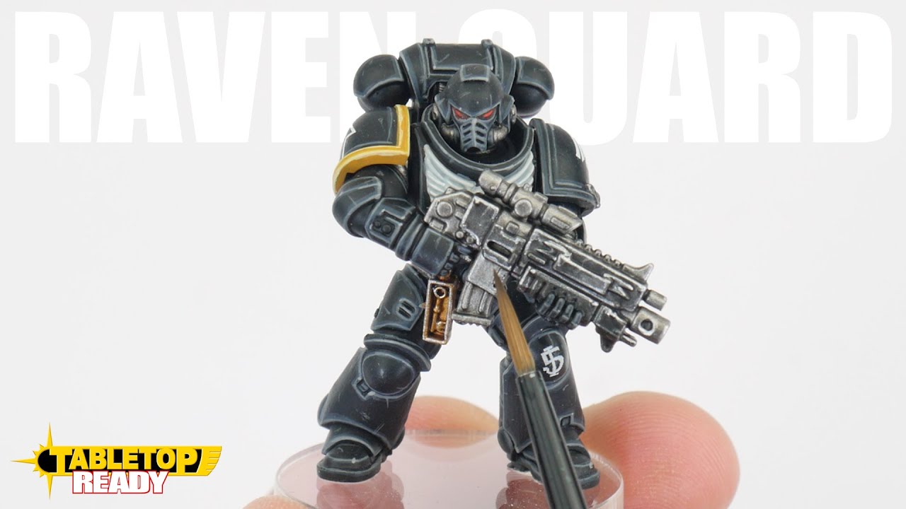 Как покрасить космодесантников Гвардии Ворона для Warhammer 40,000