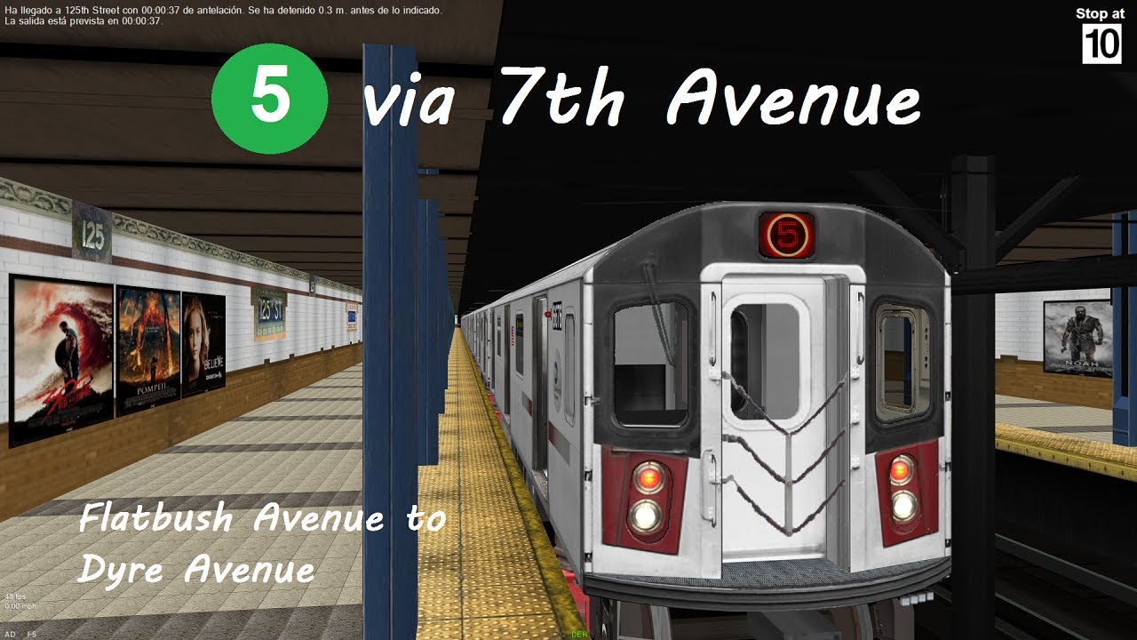 OpenBVE: A Ride on the (5) train via 7th Avenue!