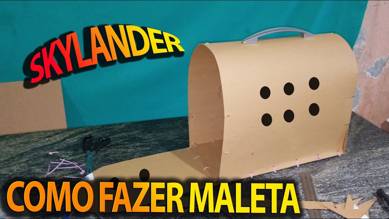 Como fazer maleta de transporte para galo (Skylander)