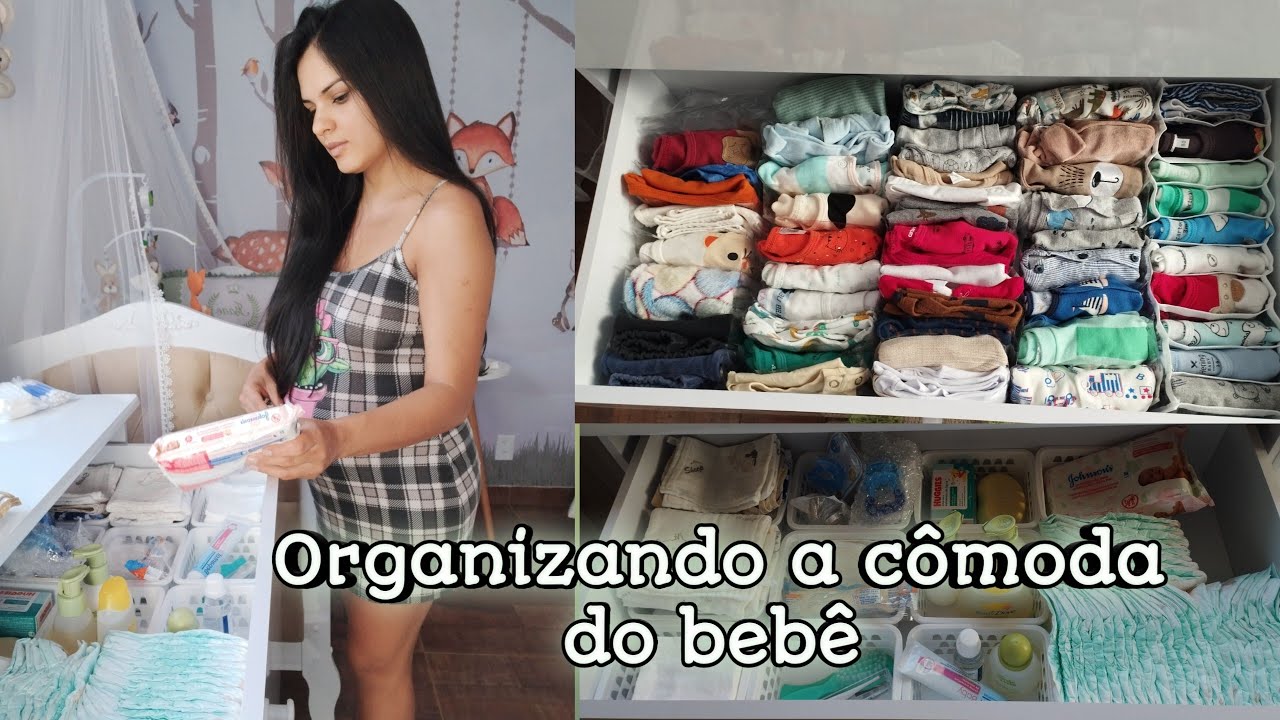 Organizando a cômoda do bebê/momentos gestante.