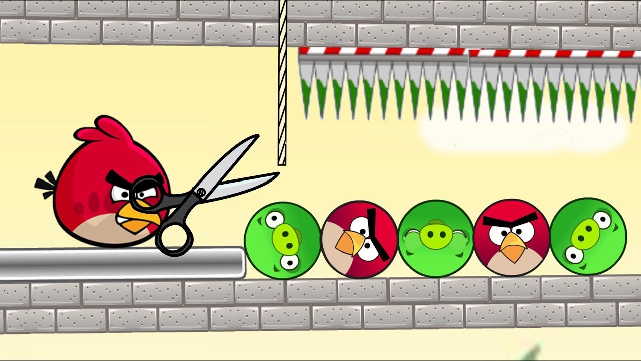 Angry Birds Piggies Out - RESCUE THE BIRD AND KICK ROUND PIGS!