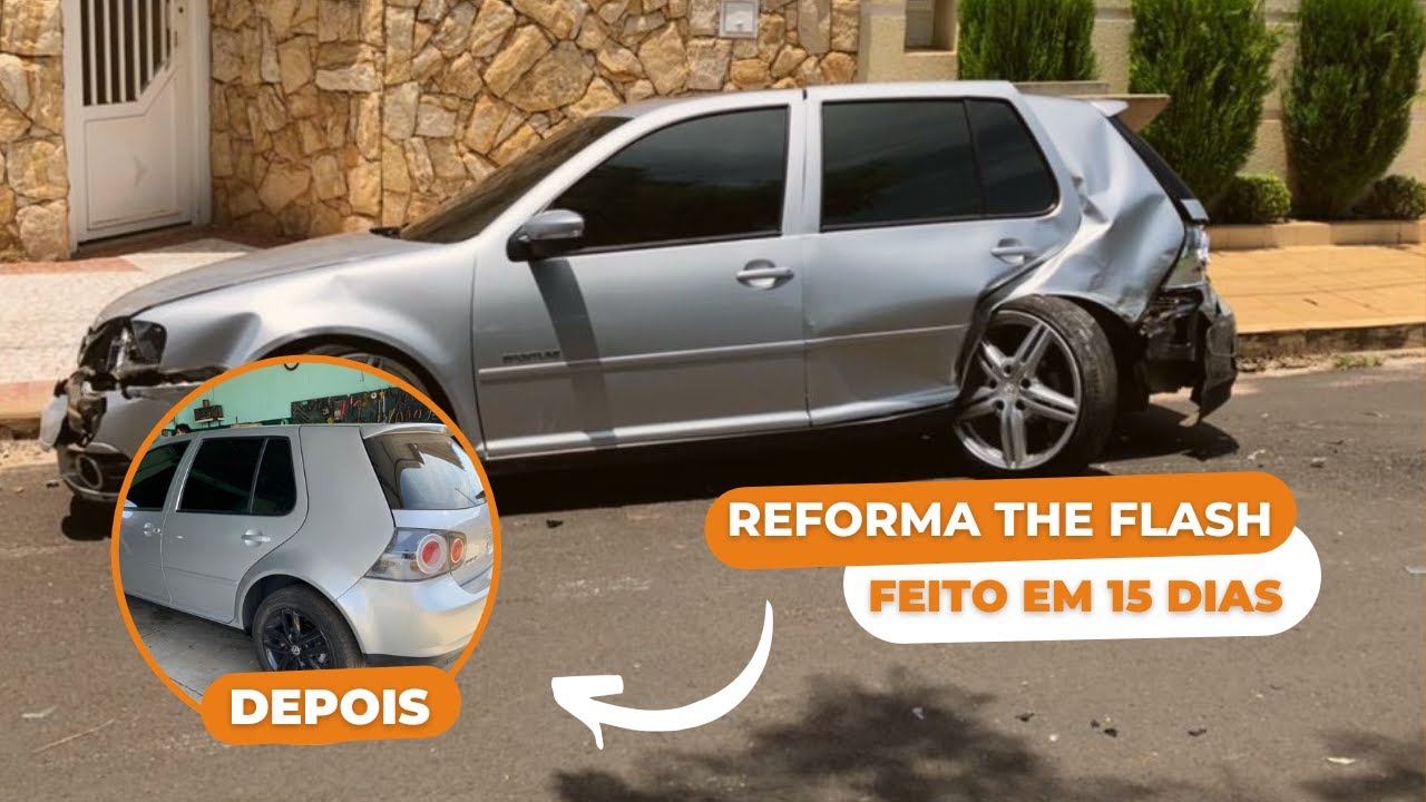 Reforma The Flash - Golf Sportline 2014 feito em 15 dias