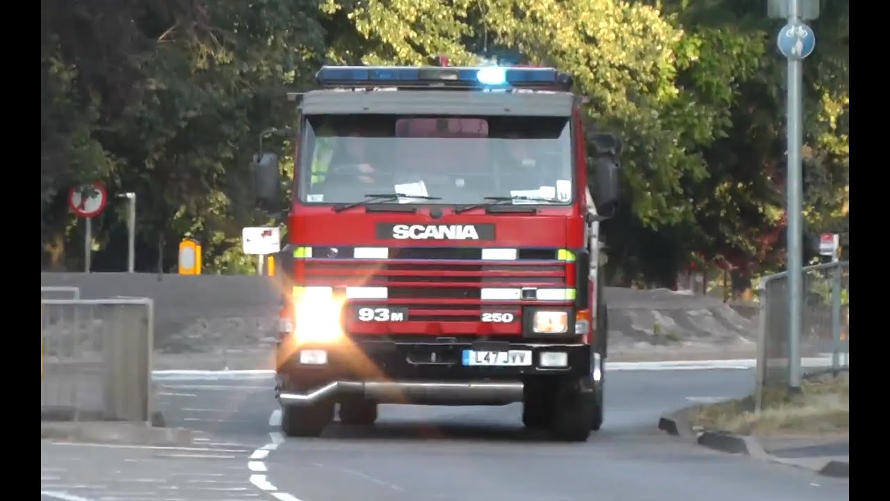 *RARE* Several Fire Engines and Water Bowser Responding with POLICE ESCORT to Field Fire