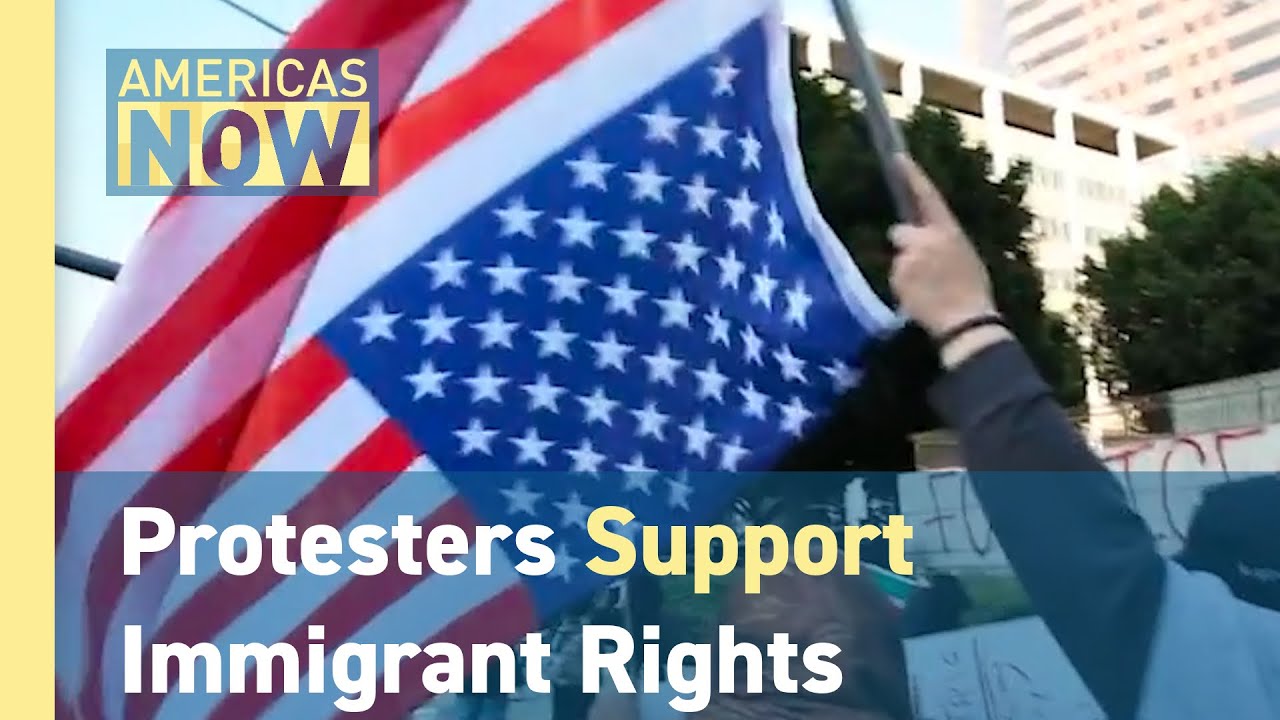 Protesters Support Immigrant Rights