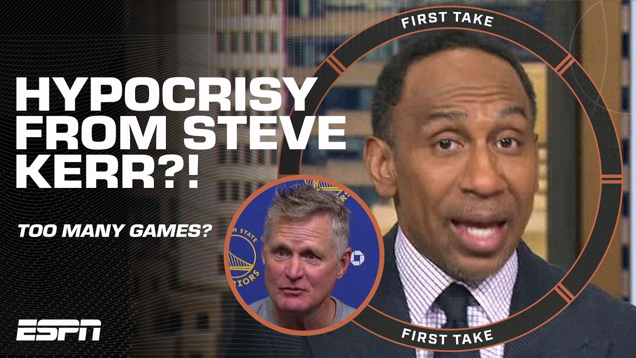 Perk gives players a REALITY CHECK after Steve Kerr calls for fewer games 🗣️ 'SPOILED!' | First Take