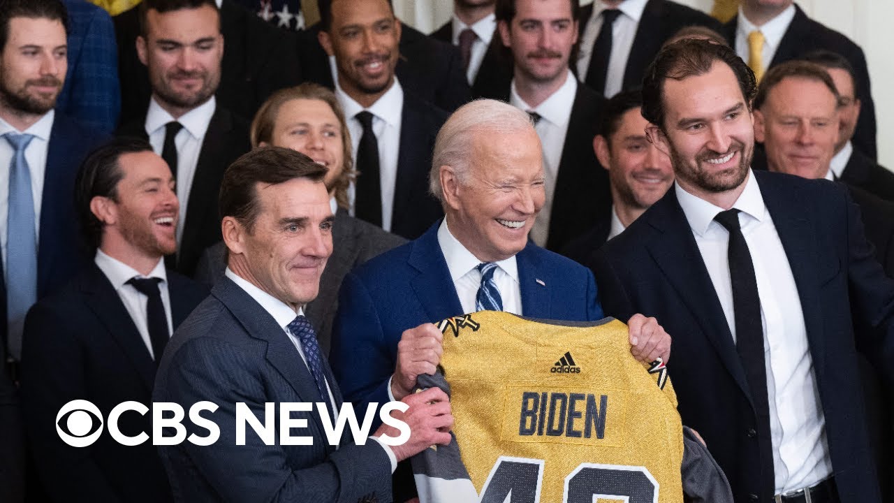 Biden welcomes Stanley Cup champions Vegas Golden Knights to White House | full video