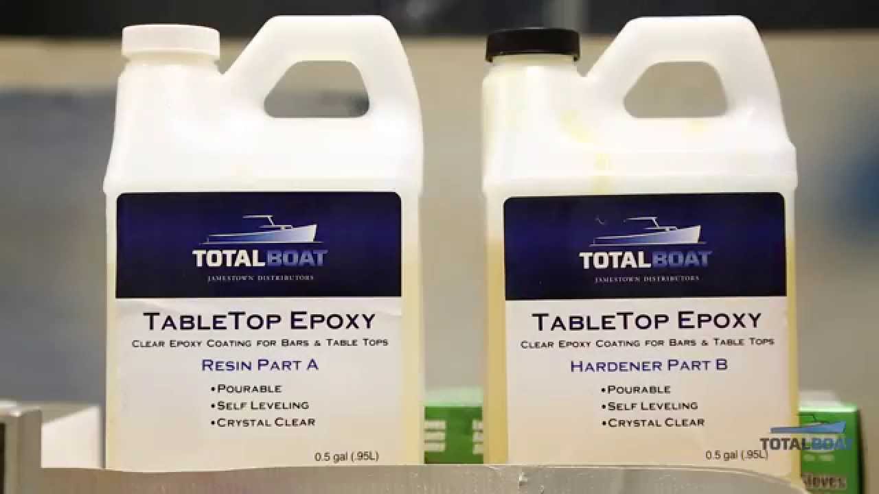 How to Apply Clear TableTop Epoxy by TotalBoat