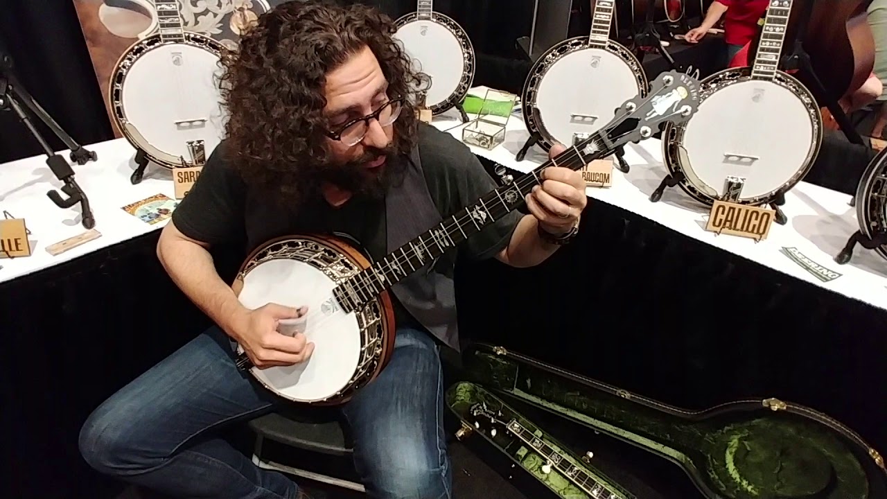 Eric Lindberg (Nefesh Mountain) on the Julia Belle Low Banjo - IBMA 2018