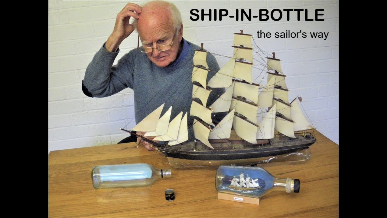 How to put a ship in a bottle by the traditional sailor's method.