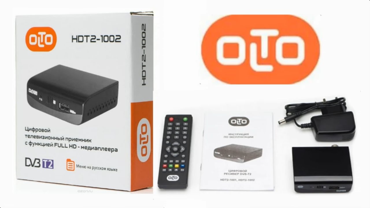 📽Цифровой телевизионный приёмник OLTO HDT2-1002 (DVB-T2)