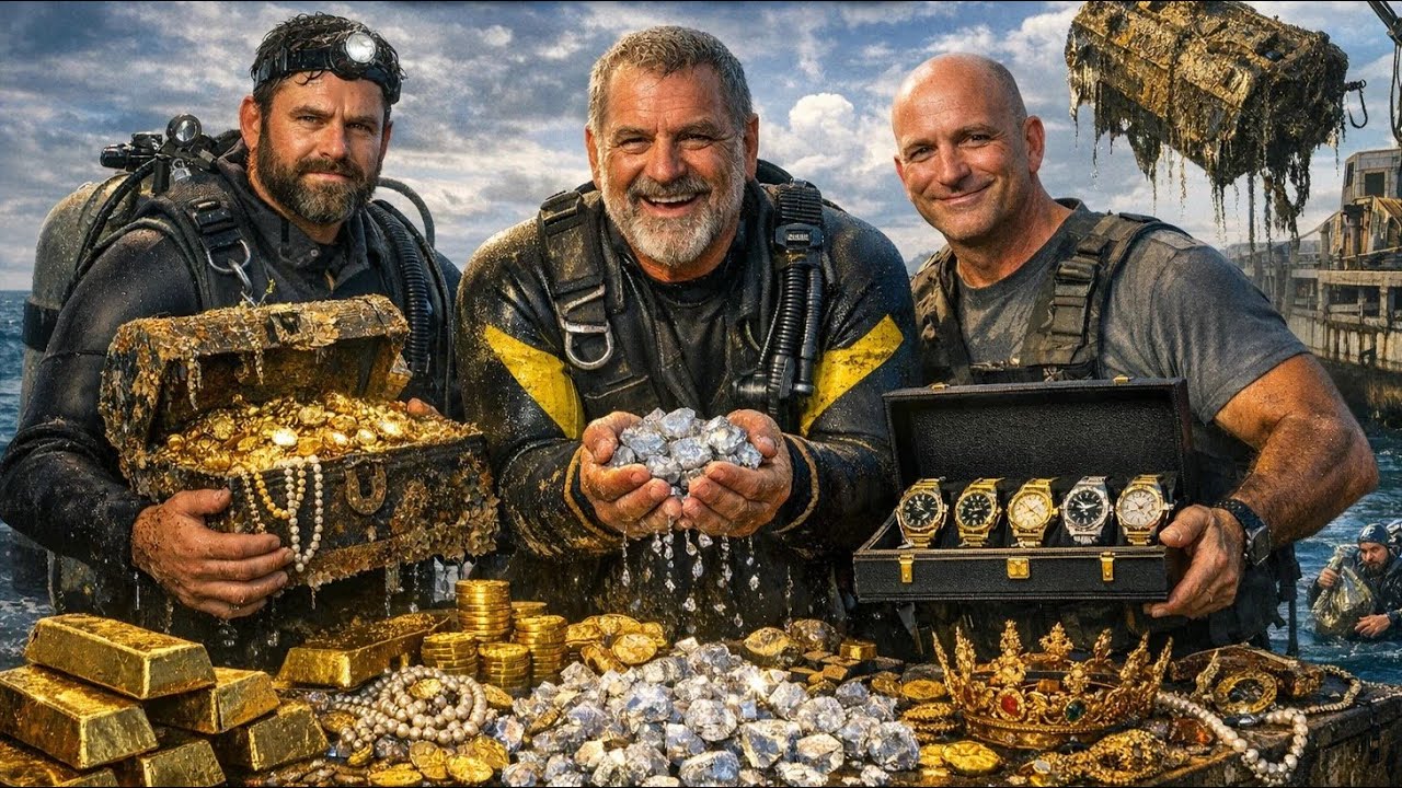 “Sunken Ships to Luxury Fortunes:Gold, Diamonds and Watches Worth Millions Recovered from the Ocean”