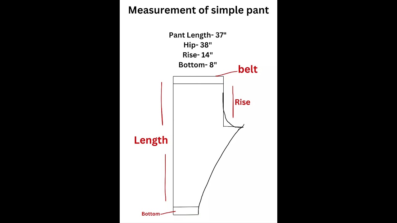 measurement of simple pant #shortsfeed #shorts #pant #pantcutting #measurement #kurtipantset