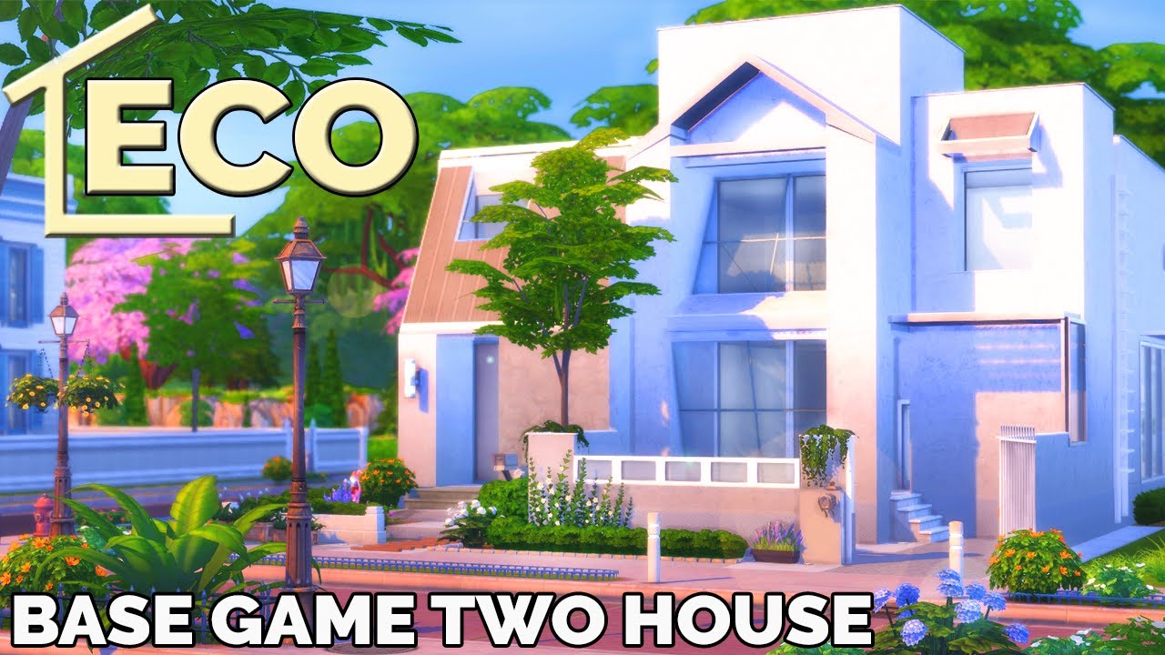🌱Экологичный 💎Современный 🏘️Таунхаус ✔ Базовая Игра | Без СС | Симс 4 | Строительство