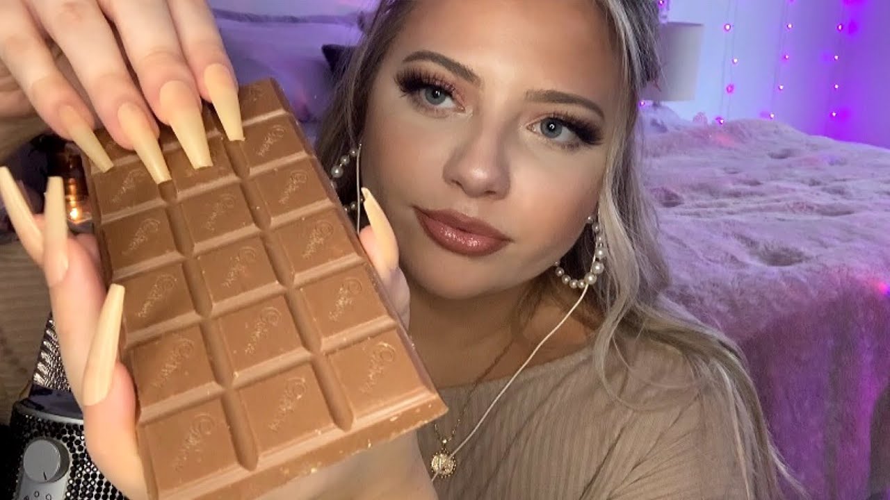 Asmr Tapping & Scratching on CHOCOLATE 🍫