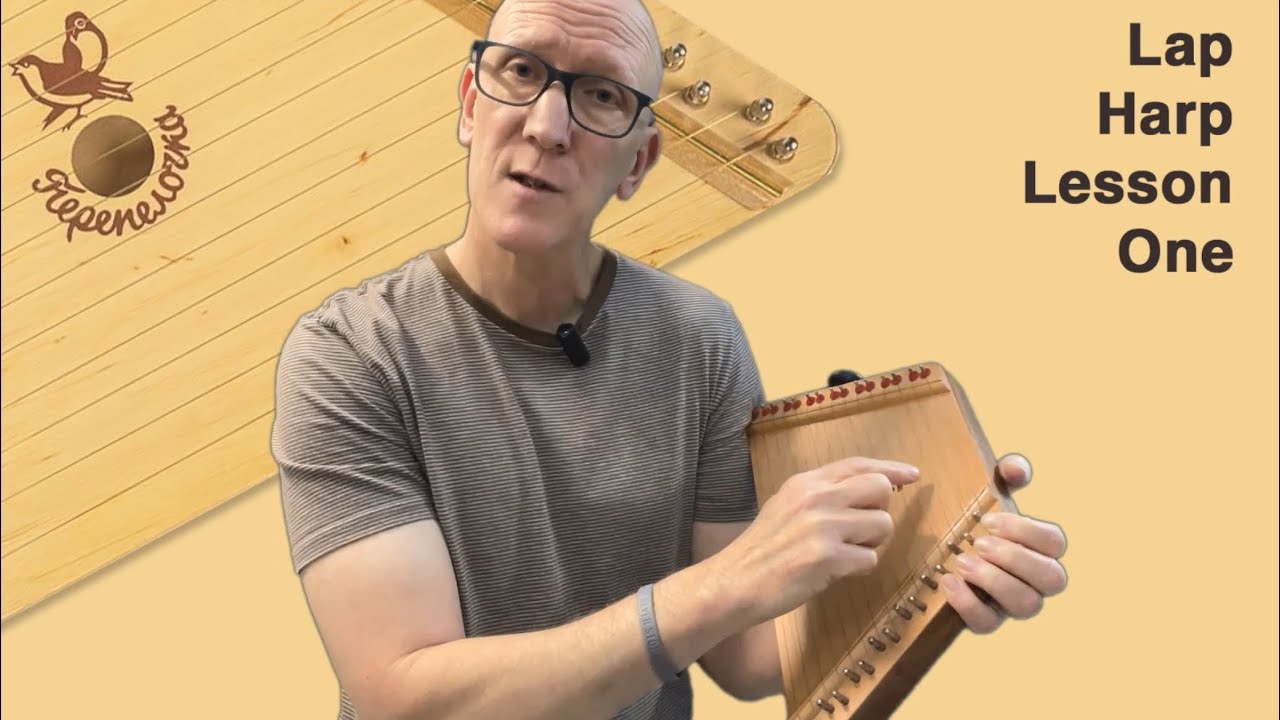 How to play the 15 string lap harp from Music Maker