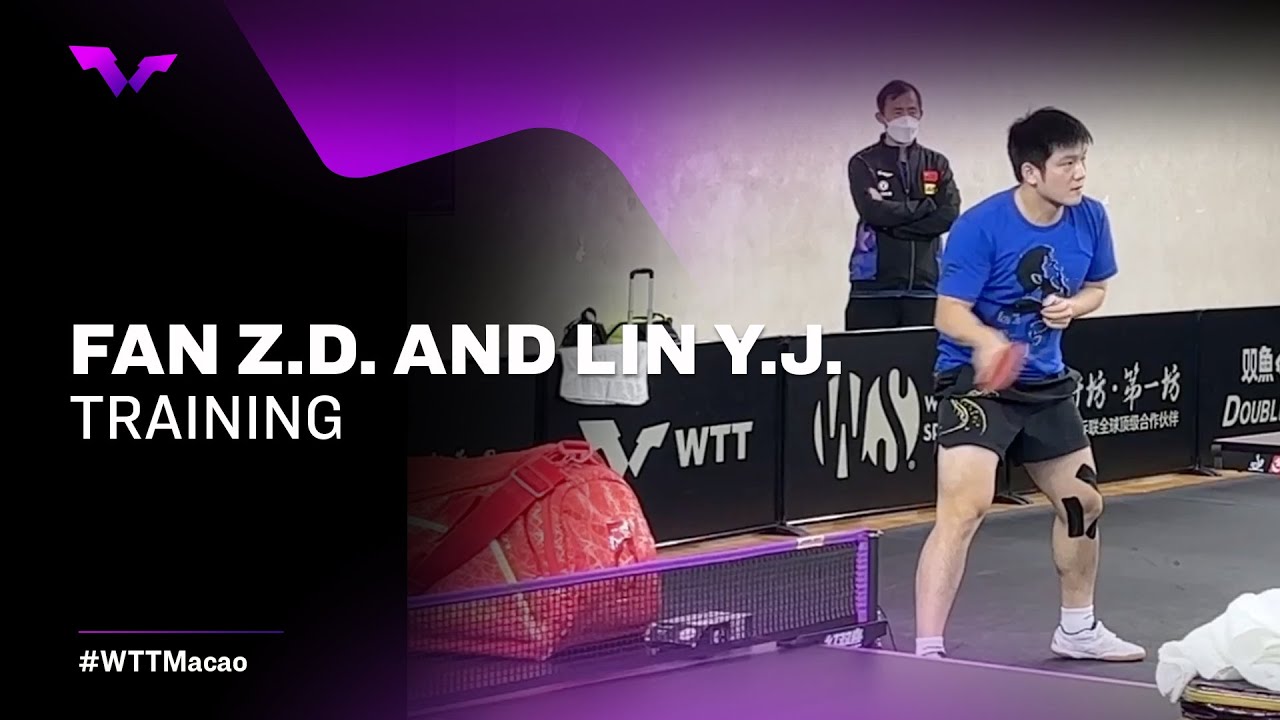 Fan Zhendong and Lin Yun-Ju Training | #WTTChampions Macao 2022