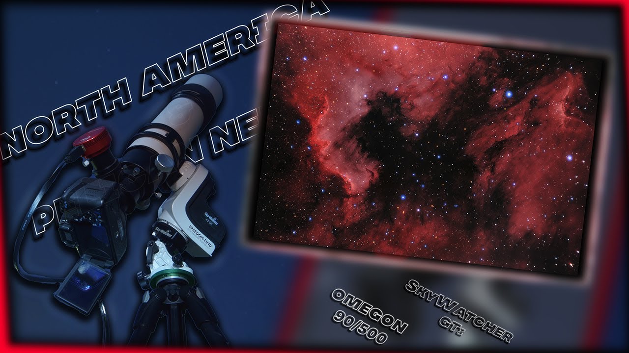 North America & Pelican Nebula AstroPhotography (Skywatcher GTi - Omegon telescope)