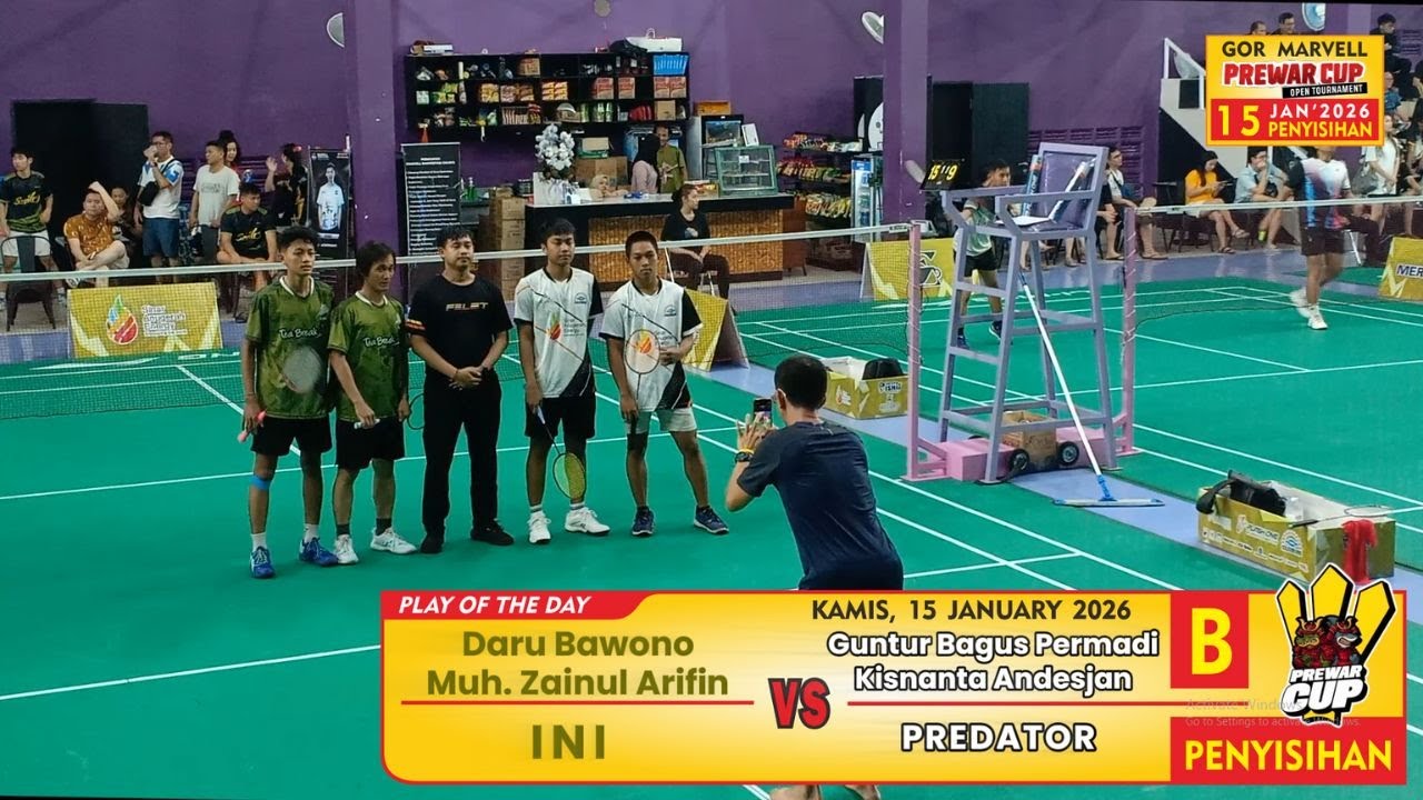 PREWAR CUP 2026 CLASS  B | GUNTUR + KISNANTA (PREDATOR) VS DARU + ZAINUL ARIFIN (INI)