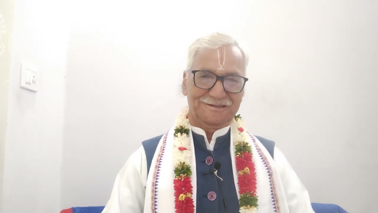 भगवत् चर्चा में अर्थ सहित रामचरितमानस पारायण। बालकाण्ड मंगलाचरण से दोहा संख्या 5 तक।