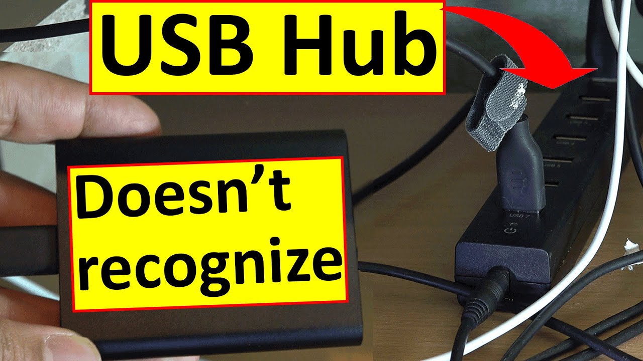 USB hub USB device not recognized