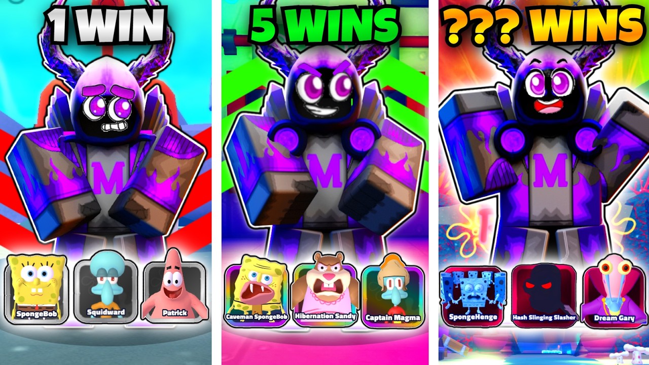 1 WIN = My Units UPGRADE! (SpongeBob Tower Defense)