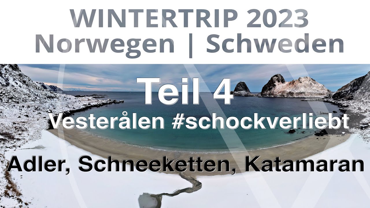 Winter Vanlife #4: Vesterålen/Norwegen mit dem Camper im November: Strand, Schneeketten und Adler