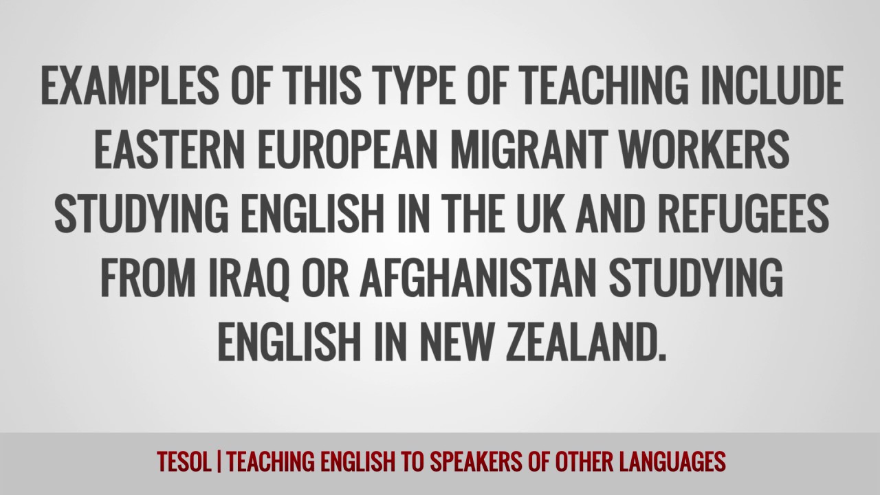 ITTT Glossary -TESOL | Teaching English to Speakers of Other Languages