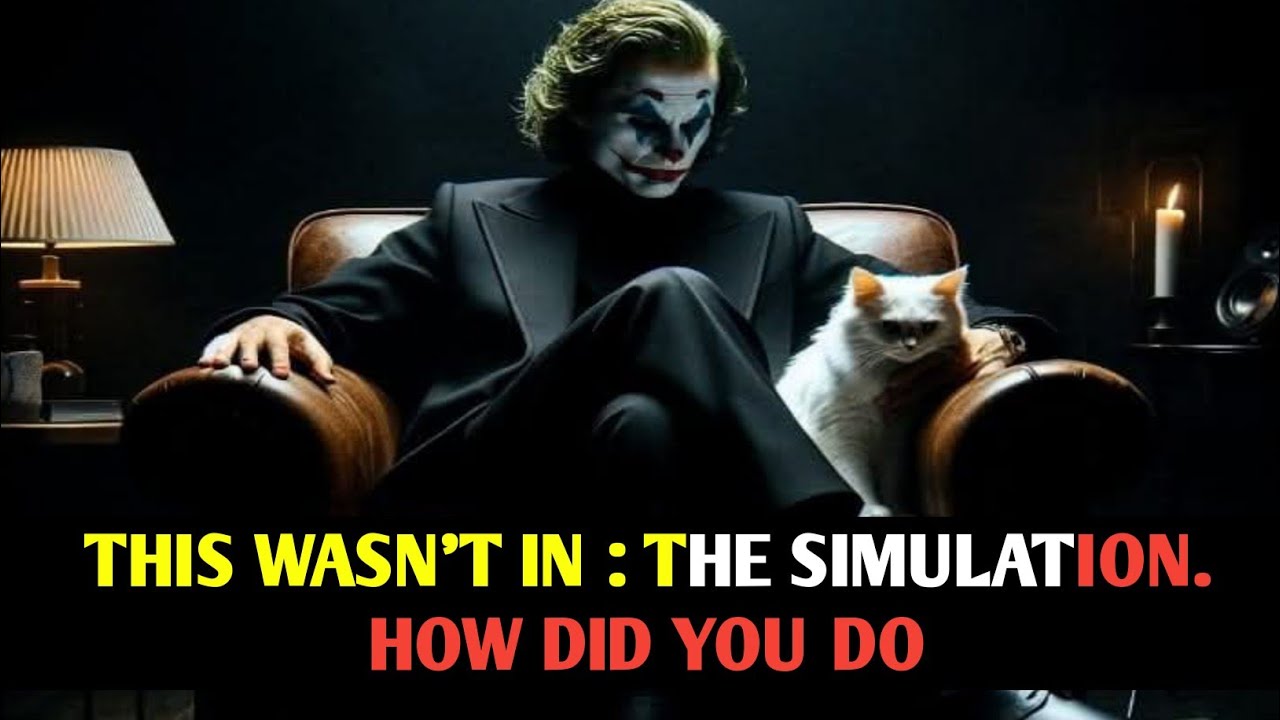 THIS WASN'T IN : THE SIMULATION. HOW DID YOU DO |joker motivation speech| joker motivational