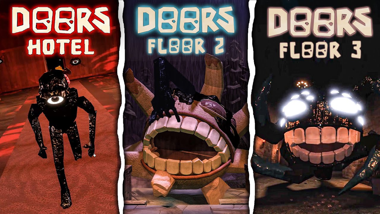 ROBLOX DOORS HOTEL vs DOORS FLOOR 2 vs DOORS FLOOR 3