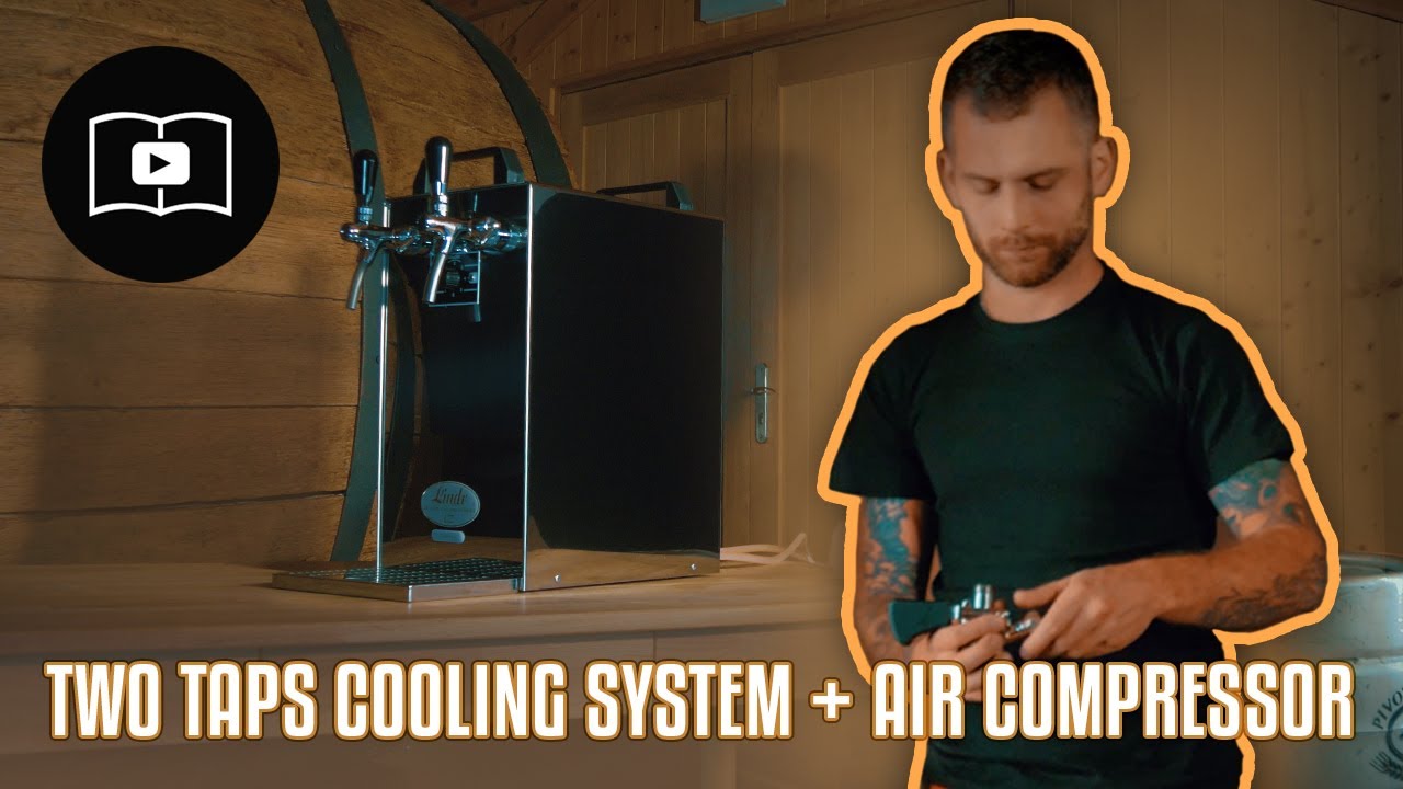 How to connect double tap beer cooler LINDR - using inbuilt air compressor