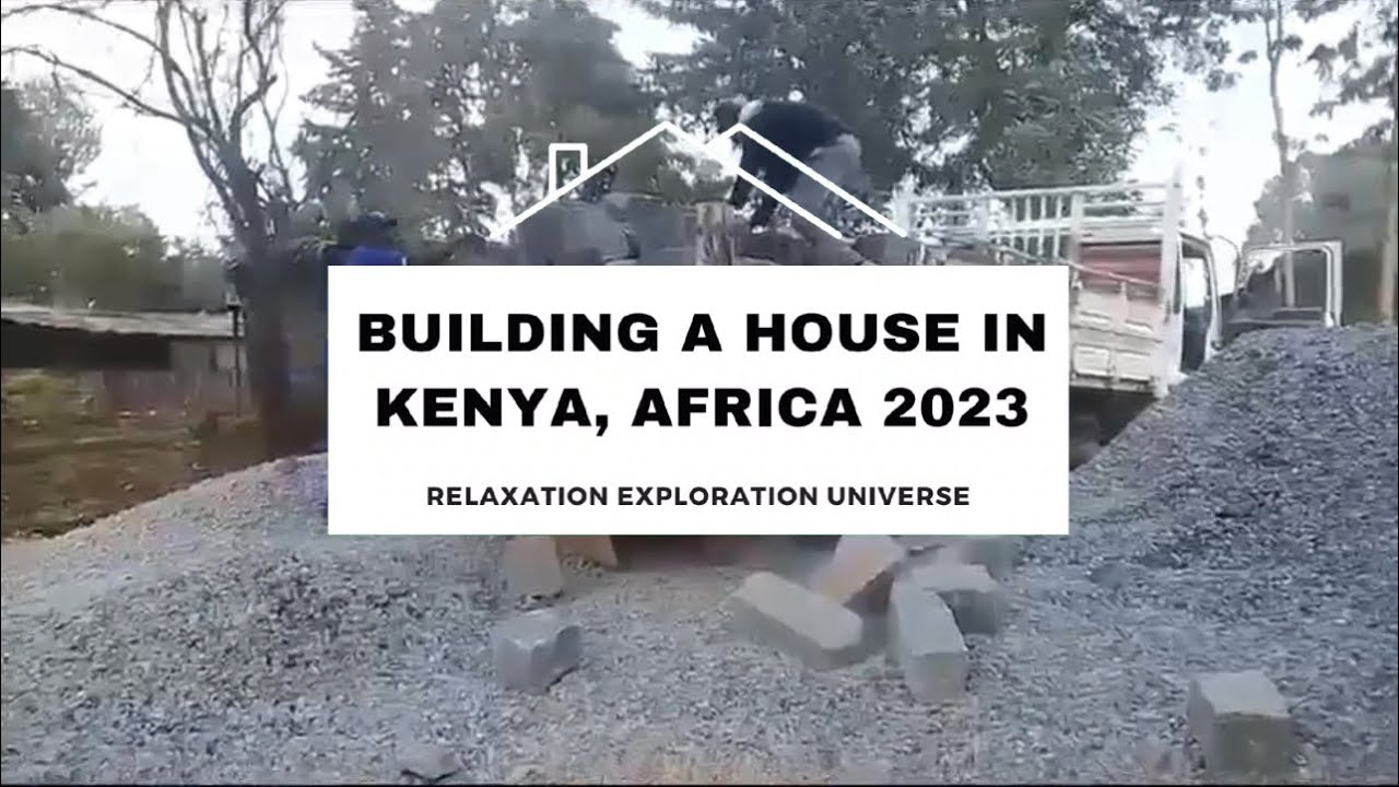 Building A House In Kenya Africa 2023:Ep 03 [Temp. Water Tank, Columns, Foundation Wall Laying]