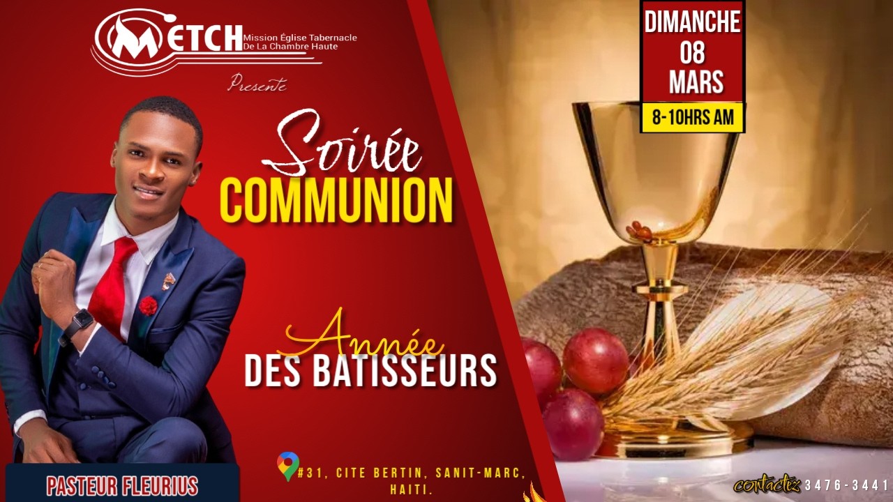 Service Saint-Cèene  Avec Pasteur MNF | METCH | Dimanche 08 Mars  2026.