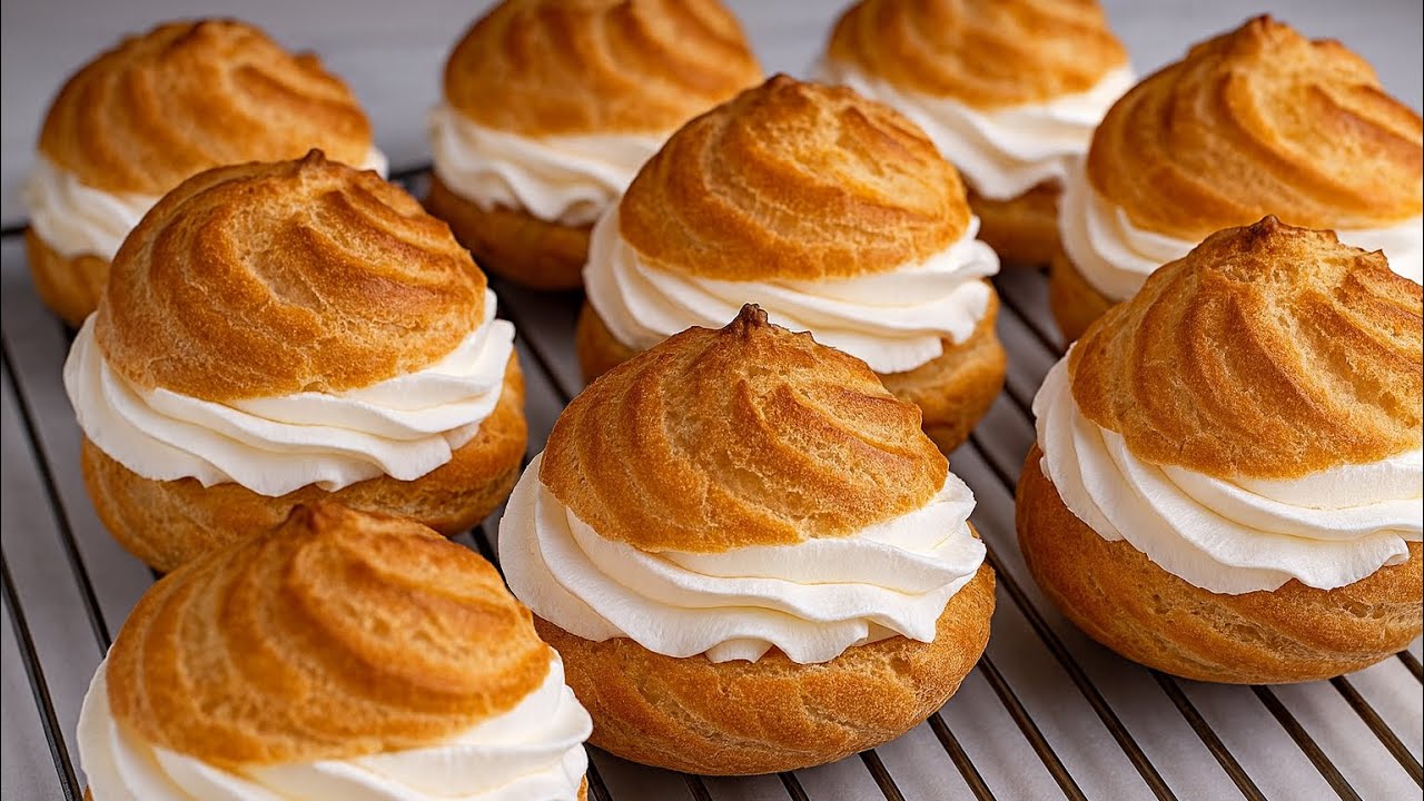 The MOST Perfect Cream Puffs Recipe (Fail-Proof & Super Light!)