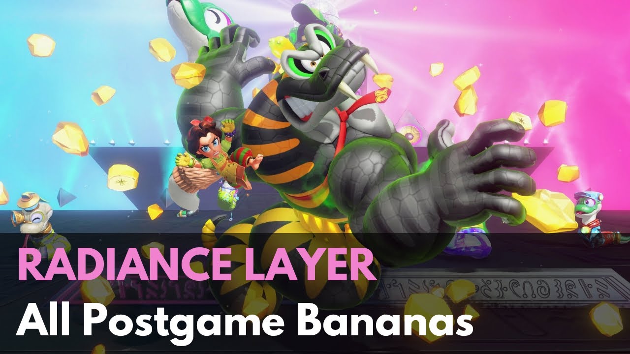All Postgame Bananas - Radiance Layer (Snake Bananza Rehearsal) | Donkey Kong Bananza Walkthrough