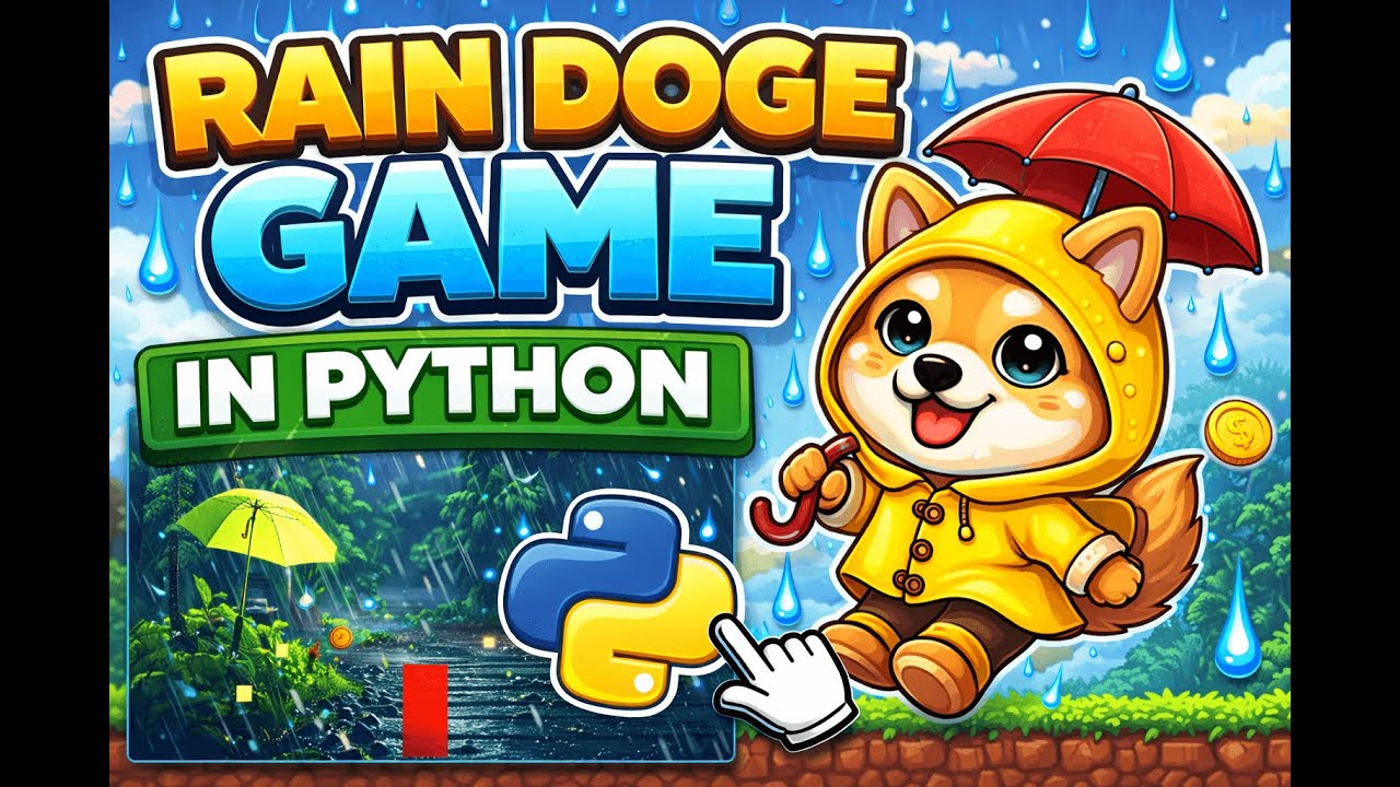 Rain Doge Game In Python | (Creating a window of a game in Python) | Aura Coder