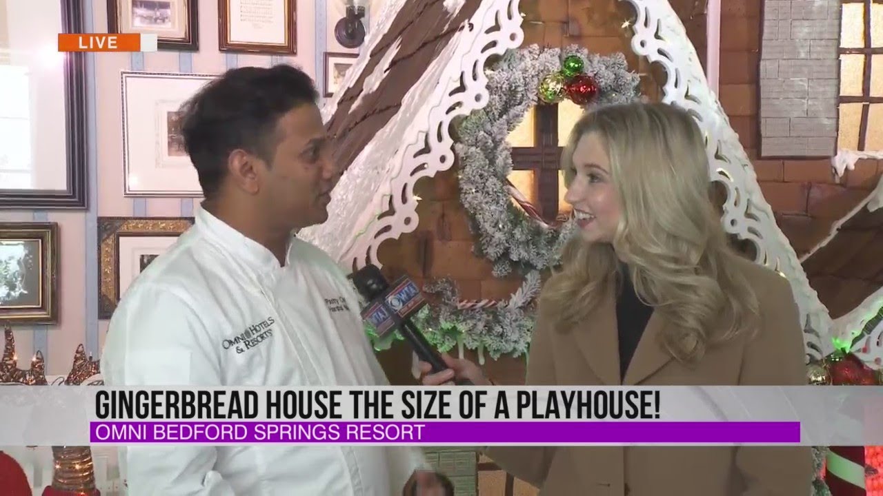 Omni Bedford Springs Resort unveils Gingerbread House the size of a playhouse WTAJ Studio 814