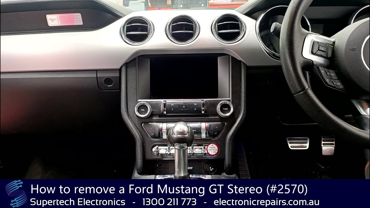 How to remove a Ford Mustang GT Stereo (#2570)