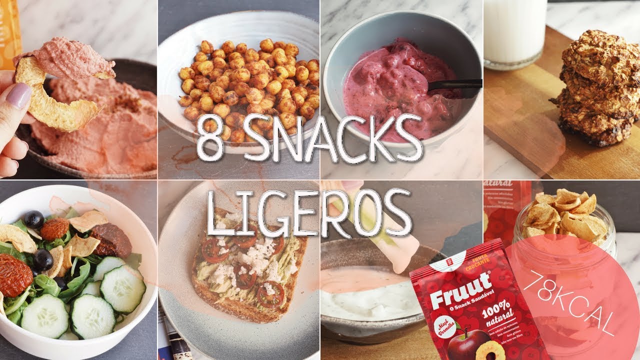 8 MERIENDAS sanas y ligeras 🍎