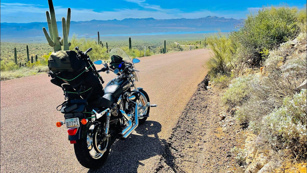 Motorcycle Camping In The Sierra Ancha Wilderness On A Harley
