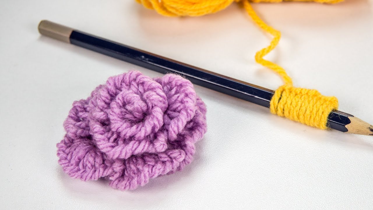 Making Woolen Flower: Easy Handmade Roses with Wool Yarn